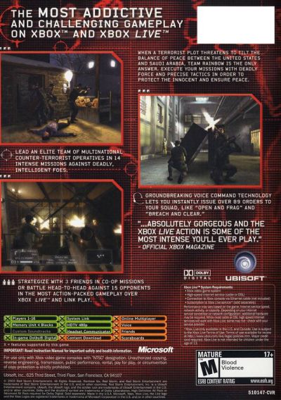 Tom Clancy's - Rainbow Six 3 (USA)
